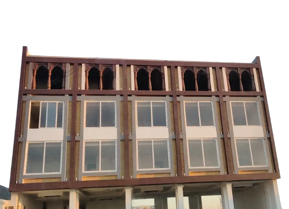 White UPVC window system